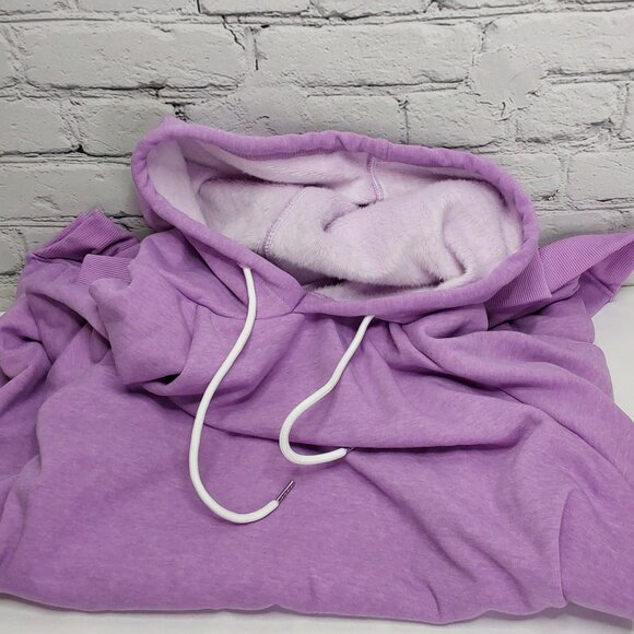 THE WARMY OVERSIZED HOODIE DRESS/SWEATSHIRT 'IRIS LAVENDER' - Picture 6 of 15